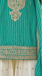 Rama Green 3-Piece Plazo Set – Women’s Festive & Party Wear