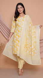 Ensemble tailleur en coton Sunlit Bloom