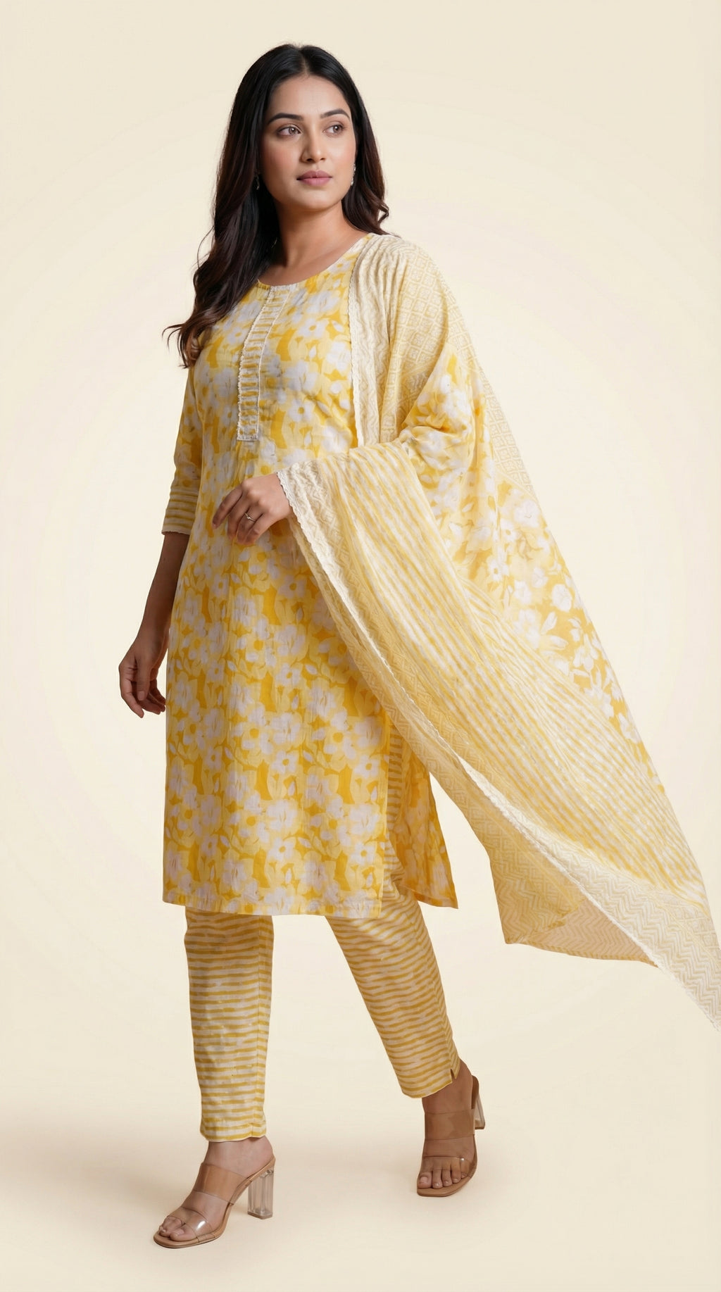 Ensemble tailleur en coton Sunlit Bloom