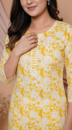 Ensemble tailleur en coton Sunlit Bloom