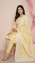 Ensemble tailleur en coton Sunlit Bloom